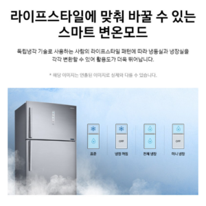 삼성전자 615L 일반형 2도어 냉장고 RT62A7049S9 이미지 3